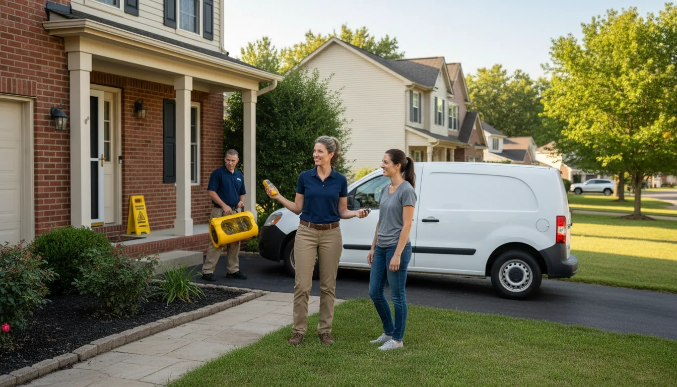 Residential water damage restoration in West Decatur, PA